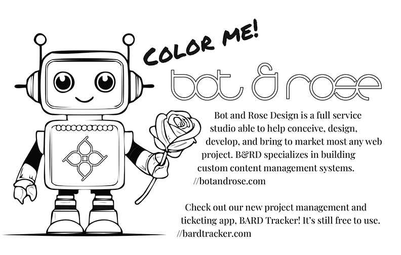Bot and Rose Design ad