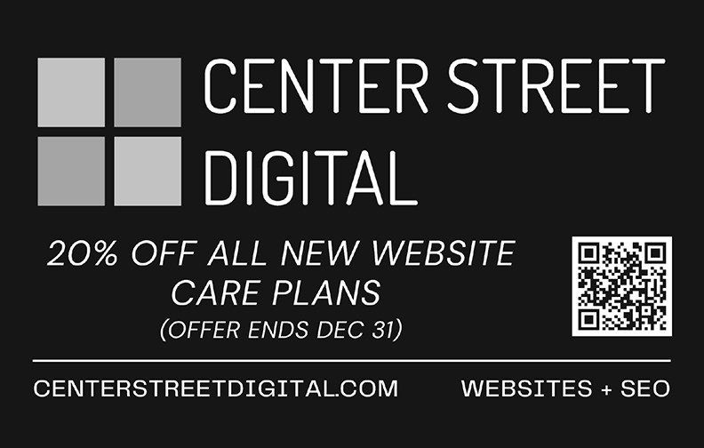 Center Street Digital ad